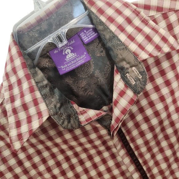 The Purple Label Authentic Hendrix Rock & Roll Religion Embroidered Shirt  SMALL - Picture 3 of 11